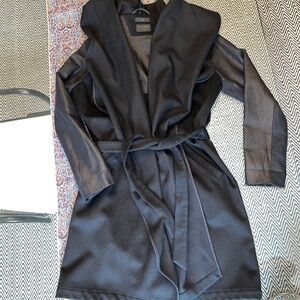 Tiger of Sweden (M) wool short wrap coat with hood, for fall and spring, EUC.